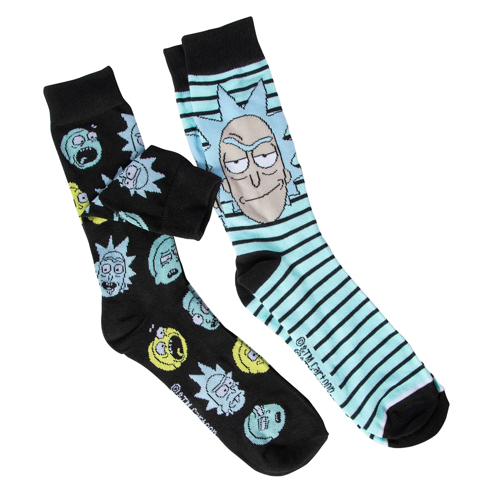 rick and morty™ crew socks 2-pack