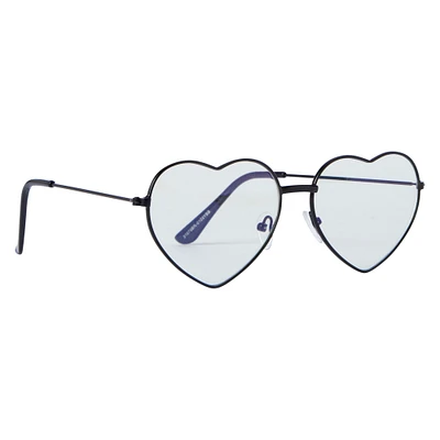 ladies heart blue light blocking glasses