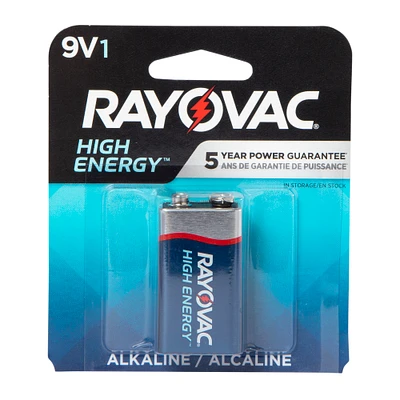 rayovac® high energy® 9v battery