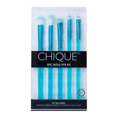 chique™ 5-piece bold eye makeup brush kit