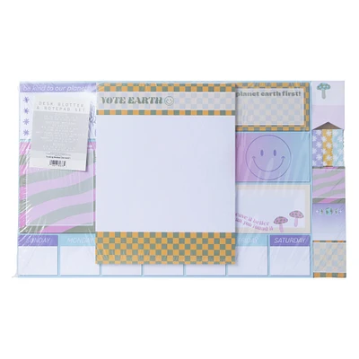 desk blotter & notepads stationery set