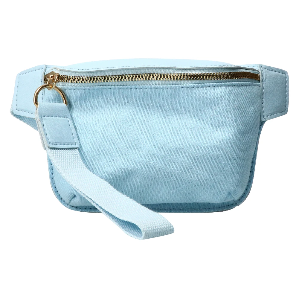 half circle canvas belt bag