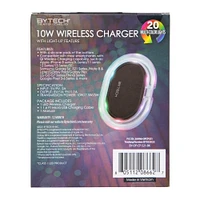 10W multicolor LED wireless charger