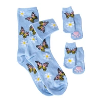 paw print pet & owner socks matching set