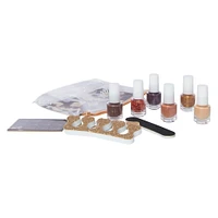 10-piece nail kit with nail polish & accessories