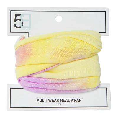 pastel tie dye multiwear headwrap