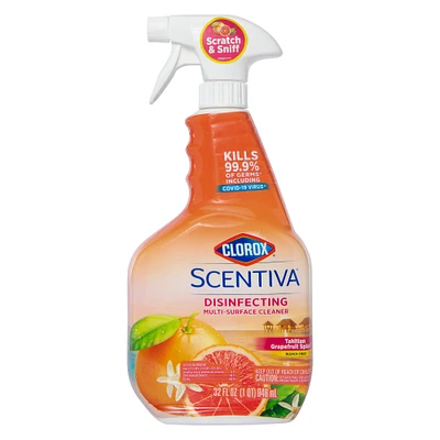clorox scentiva® disinfecting multi-surface cleaner spray 32oz