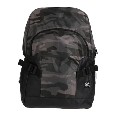 camo double buckle backpack 17in