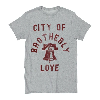 retro philly 'city of brotherly love' graphic tee
