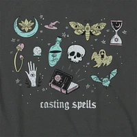witchy things 'casting spells' graphic tee
