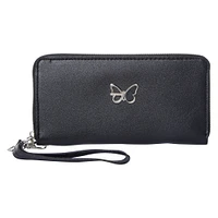 butterfly wristlet wallet 7.4in x 4in