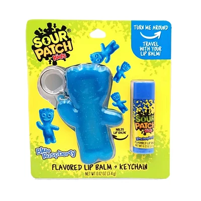 sour patch kids® flavored lip balm & keychain set
