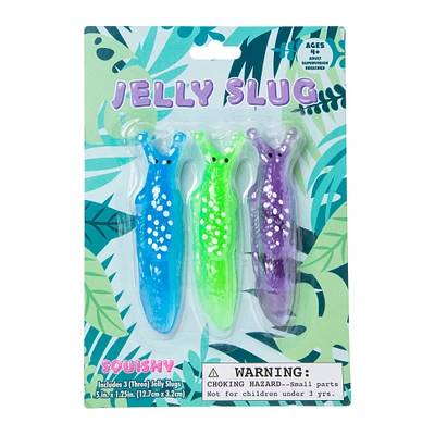 squishy jelly slug fidget toy 3-pack