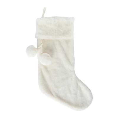 faux fur stocking 18.5in