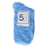 ladies fluffy feather boot socks