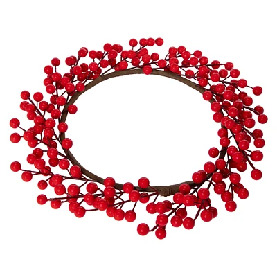 cranberry wreath 15in