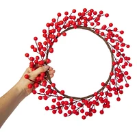 cranberry wreath 15in