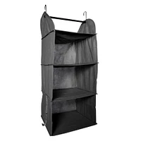 3-shelf hanging closet organizer w/rod