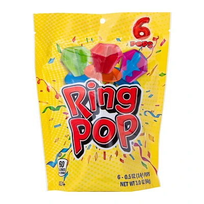 ring pop® candy lollipops 6-count bag