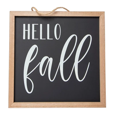 'hello fall' wall sign 10in x 10in