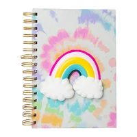 squishy rainbow spiral journal 6.5in x 8.26in