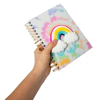 squishy rainbow spiral journal 6.5in x 8.26in