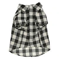 plaid flannel dog shirt