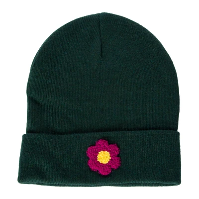 chenille patch beanie