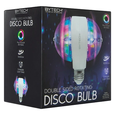 double-sided rotating disco bulb