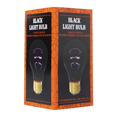 black light bulb, 75 watts