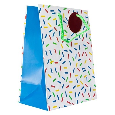 stars, stripes, confetti medium gift bag 9in x 7in