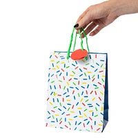 stars, stripes, confetti medium gift bag 9in x 7in