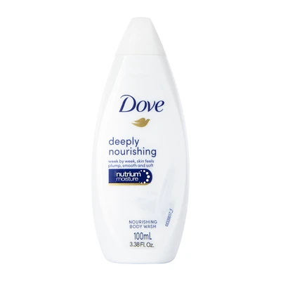 dove® deeply nourishing travel size body wash 3.38oz