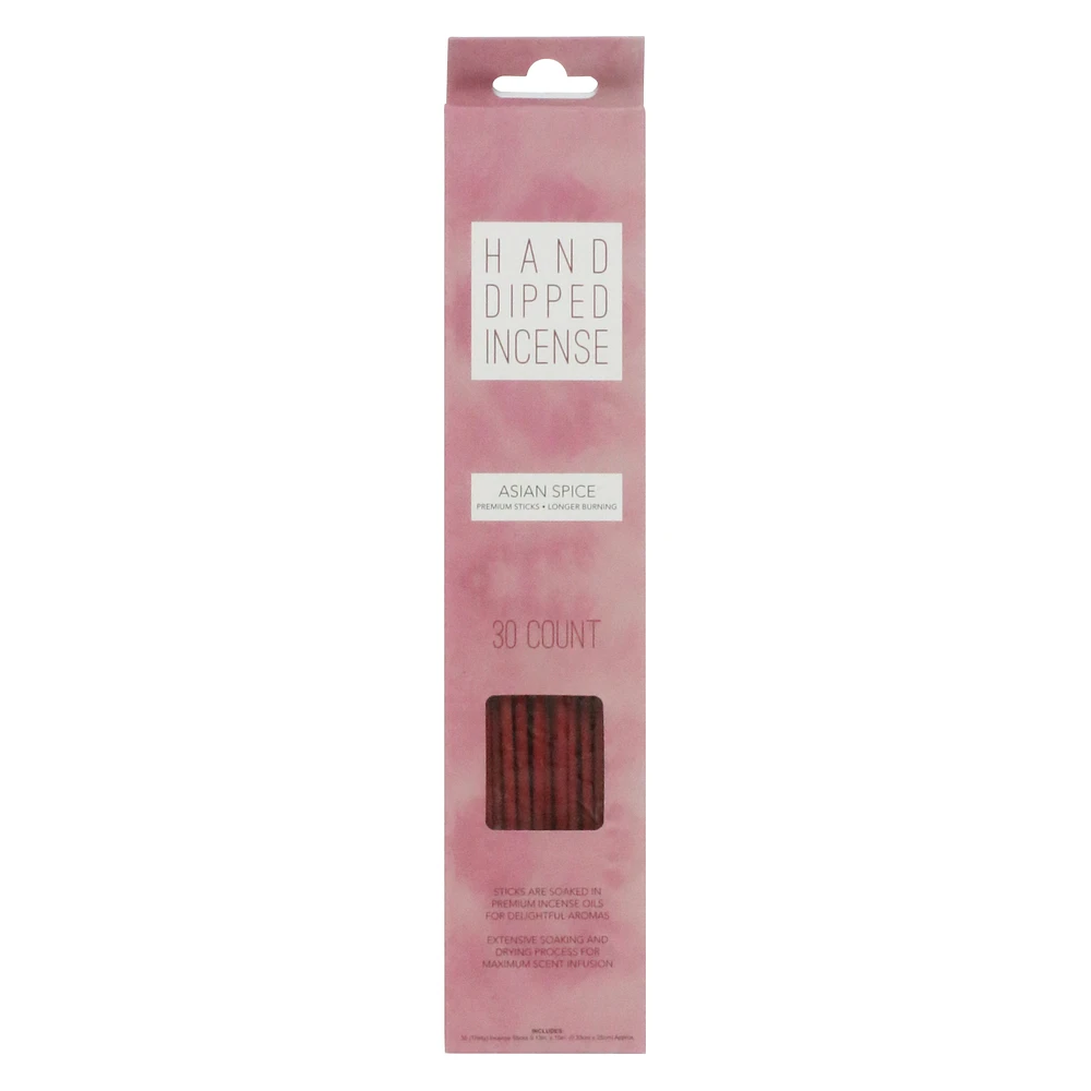 hand dipped incense sticks 30-count