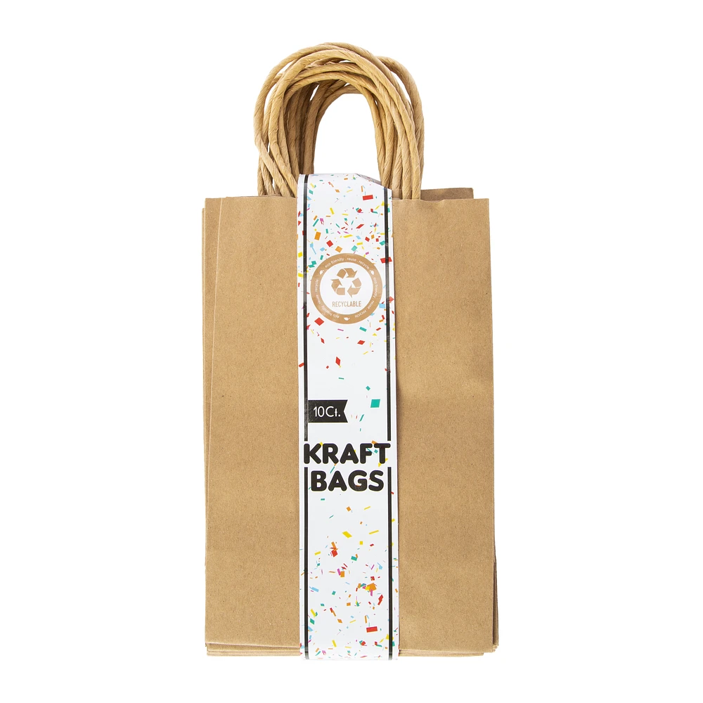 recyclable eco-friendly gift bags 10-count