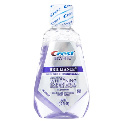 crest® 3D white™ brilliance™ mouthwash 1.2oz travel size