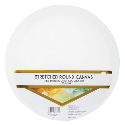 stretched round canvas 10in