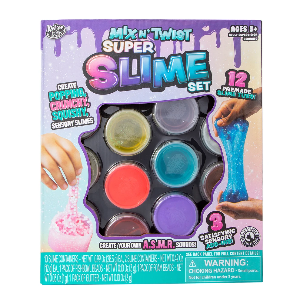 mix n' twist super slime set 12-count