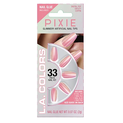 l.a. colors® pixie 33-piece nail tips kit