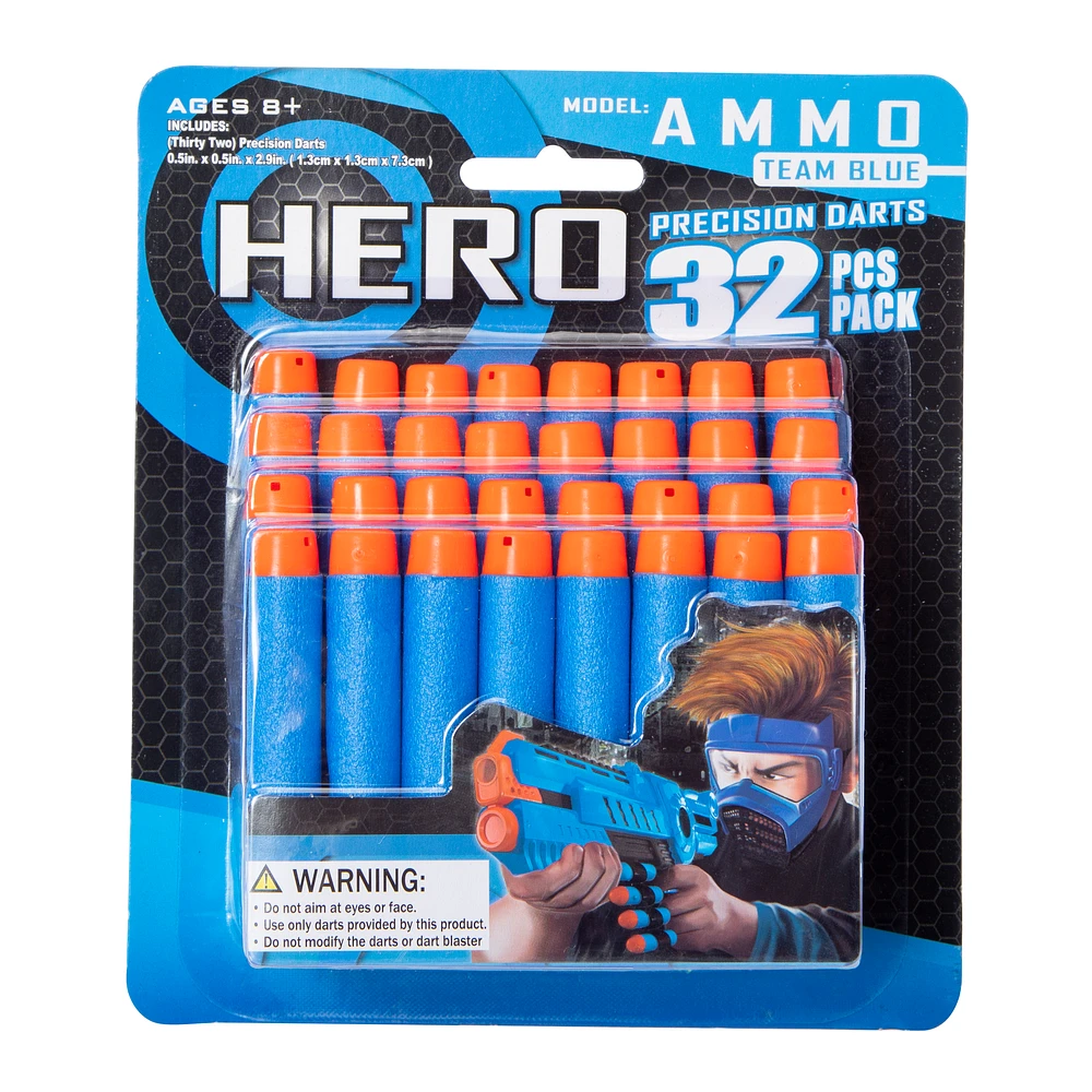 hero ammo precision darts 32-pack