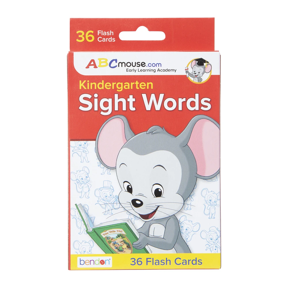 ABCmouse kindergarten sight words flash cards 36-count