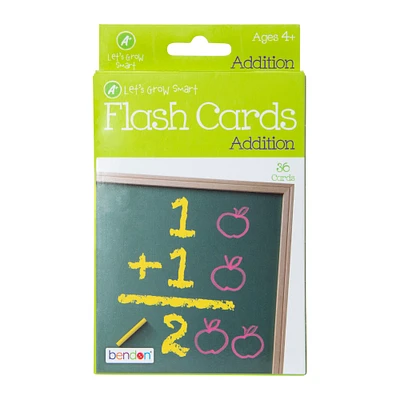 addition flash cards 36-count