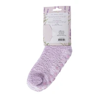 ladies infused fuzzy lounge socks