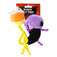 2-pack halloween cat toys