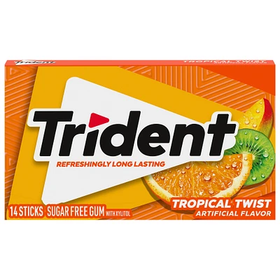 trident® tropical twist sugar-free gum - 14 sticks