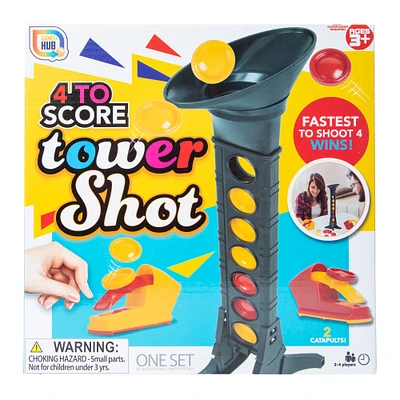 4 to score tower shot game