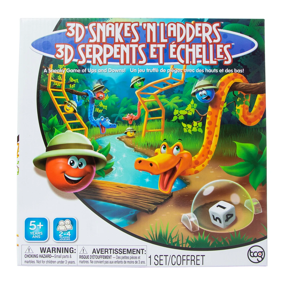 Five Below 3D snakes & ladders™ family board game | Hamilton Place