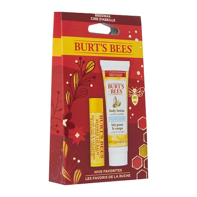 burt's bees® lip balm & body lotion set