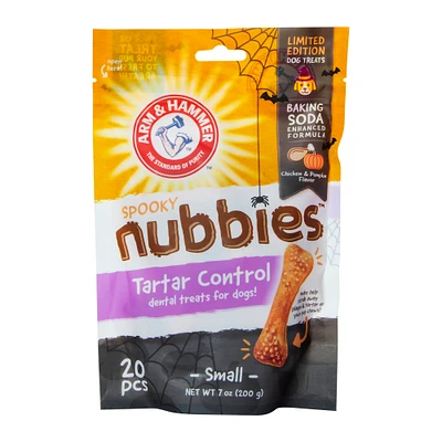 arm & hammer® limited edition nubbies halloween dental dog treats 20-pieces