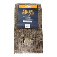 wavy cat scratcher with catnip 17.8in x 9.5in